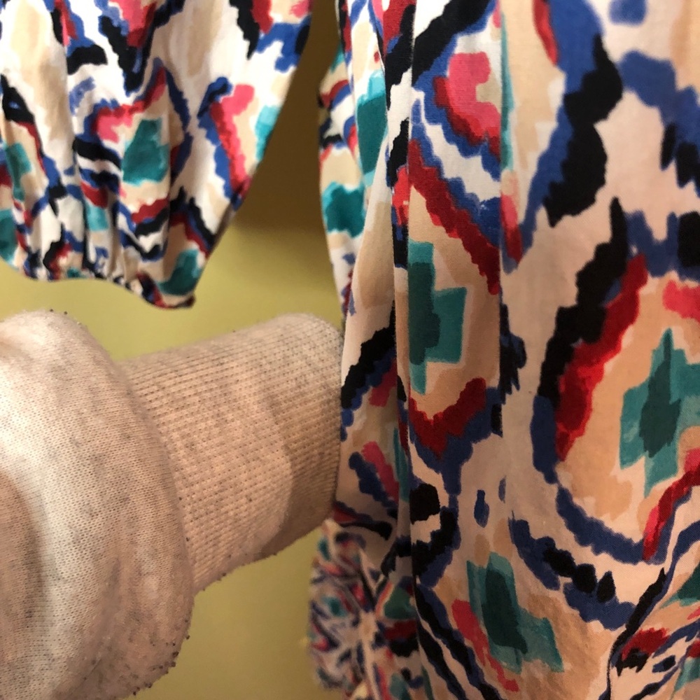 Maeve Multicolor Geometric Midi Dress - Picture 13 of 14